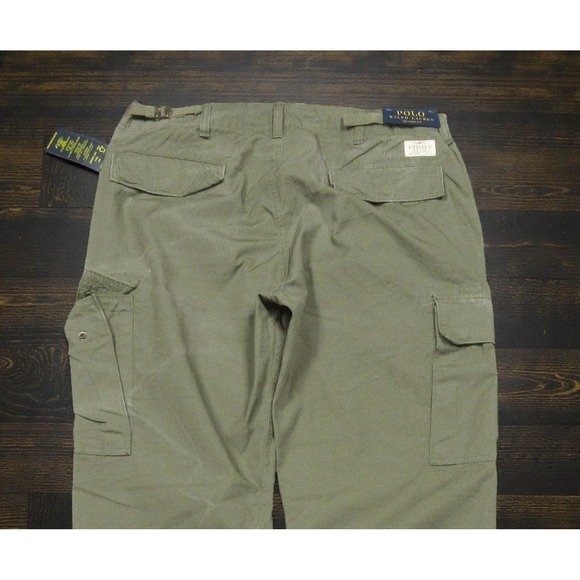 Polo Ralph Lauren Utility Surplus Cargo Pants Mens 34x32 Relaxed Fit Ripstop New - Picture 4 of 7